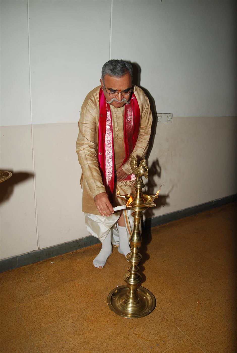 Lighting the lamp